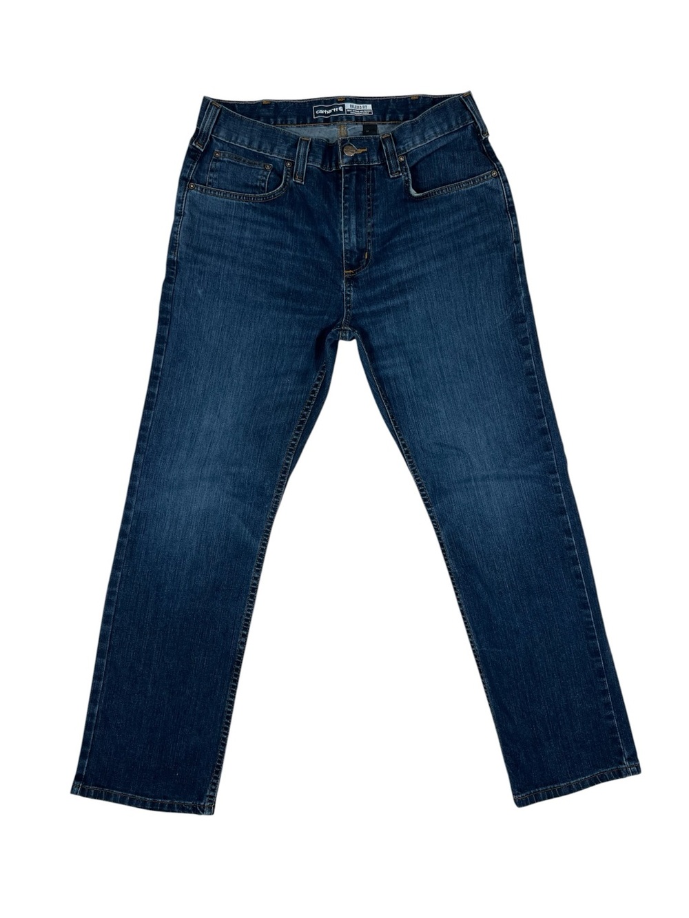 Carhartt Men's Rugged Flex Relaxed Fit Jeans indigo blue wash size 32x30 EUC